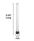 Heavy Duty RV Water Heater Anode Rods Aluminum Zinc Construction, 9.45 inches long and 1.1 inches wide for corrosion protection.