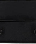 Close-up of Black Antique Sliding Barn Door Roller Kit With Floor Guide And Door Stoppers Screws And Anti Jump Block showing a heavy-duty component.