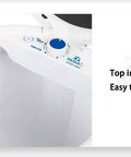 Mini Portable Washer With Bionic Hand Wash Motion, Built In Stainless Steel Leak Resistant Tub, Easy to operate top inlet design.