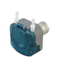 1250 Milliliters Per Minute Peristaltic Pump With Flip Top Head For Coffee And Syrup Transfer 12V Or 24V DC Compatible Compact Yet Mighty Gear Motor With Three Rotor High Precision Blue