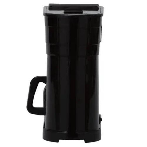 Side view of Velocity Brew 10 Cup Home Coffee Brewer With A Stainless Steel Hot Water Tank That Stays Hot For Quick Brews