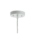 Ceiling mount of Cream Modern Boho Rope LED Pendant Light Fixture With Adjustable Dome Ceiling Lamp For Kitchen Island