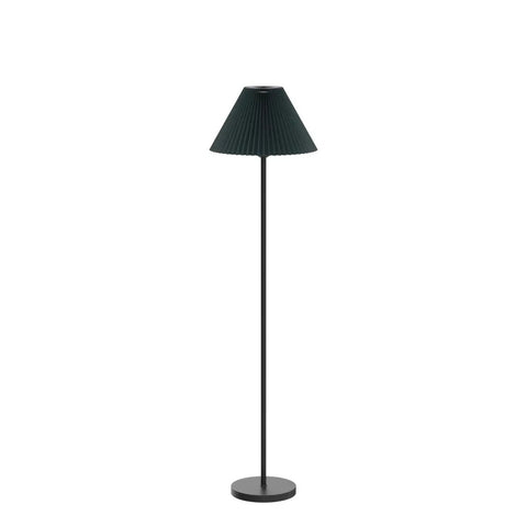 Must Have Black Pole Floor Lamp With Adjustable Height And Dark Green Shade, Metal Base, LED Bulb Included, 44 to 59 Inch Tall Standing Light