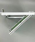 Heavy Duty 16 By 16 Inch Aluminum Access Panel With Ready Install Frame For Drywall Or Drop Ceiling, showing open push latch hatch.