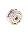 Butter Smooth 7 X 22 X 7 mm Sealed Ball Bearing With 1.5 mm V Groove Guide Pulley Sheave For Linear Rail System side view.