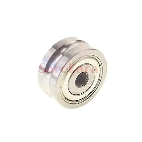 Butter Smooth 7 X 22 X 7 mm Sealed Ball Bearing With 1.5 mm V Groove Guide Pulley Sheave For Linear Rail System side view.