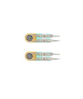 Two JESSINIE FSR402 thin-film pressure sensors, 5mm, front view, flexible resistive type for Arduino