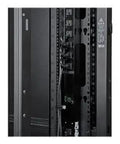 Side Panel for SR42UB Rack Enclosure With Key Lock Latch Black, showing interior view with secure locking handle and heavy duty metal