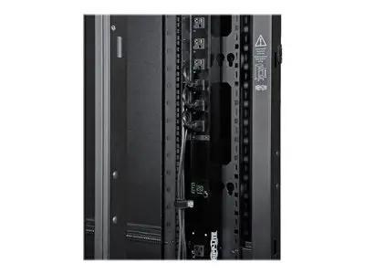 Side Panel for SR42UB Rack Enclosure With Key Lock Latch Black, showing interior view with secure locking handle and heavy duty metal