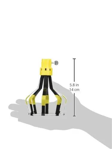 BAYCO LBC-200 Floodlight Bulb Changer, 1 Count (Pack of 6) shown in hand, measuring 5.8 inches, yellow and black design.