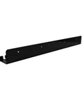 Side view of Air Tool Rack Organizer for Enclosed Trailers and Home Garages, Pneumatic Tool Holder, black aluminum, USA-made.
