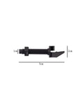Arrow Rest Replacement For Recurve And Take Down Bows Screw On Bow Rest PE Material Black Easy Install Locks In Arrow