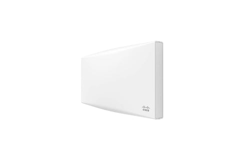 Premium Indoor Wireless Access Point Featuring WiFi Six 802 11Ax Dual Band Speed With 2 5 Gigabit Port side view in white finish.