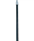 Built Tough 60 Inch Wood Broom Handle With Quick Snap Lock And Threaded Steel Tip For Easy Floor Sweeping Around Houses And Workspaces Without Hassle, black wooden pole.