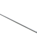 Diagonal side view of 36-inch steel steering shaft, 3/4-inch diameter for universal DD U-joints