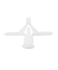 Gray Drywall Anchor Kit With Hollow Wall Anchors And Self Drilling Drywall Anchors, plastic anchor displayed on white background.