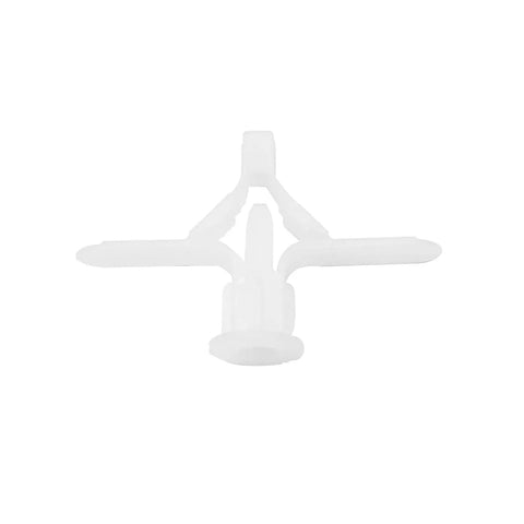 Gray Drywall Anchor Kit With Hollow Wall Anchors And Self Drilling Drywall Anchors, plastic anchor displayed on white background.