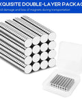 320 Pcs Small Neodymium Magnets 6x2mm Rare Earth Magnets For Whiteboards Office And School Crafts in protective case
