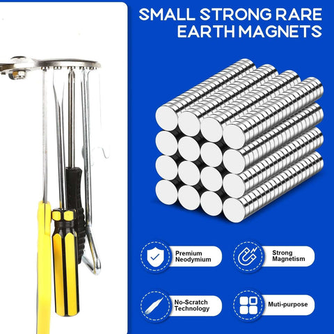 320 Pcs Small Neodymium Magnets 6x2mm Rare Earth Magnets For Whiteboards Office And School Crafts stacked arrangement