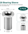 3220 Bearing Sleeve For Beverage Dispenser Replacement Compatible With D And E Series And WD Models stainless steel pack of 3