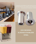 Six Pack 3220 Bearing Sleeves Replacement For Beverage Dispensers, 3587 Compatibility, stainless steel, commercial use displayed
