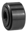 Side view of roller follower with 3/4 inch bore, non separable design, full complement bearings, sealed and crowned for smooth, precise operation.