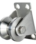 32mm Cable Pulley Wheel Wall Mount With Dual Bearings And Heavy Duty Construction For Smooth Wire Rope Travel 3 To 10mm Stainless Steel V Style Rope Pulley For Pulley System And Sliding Gate Applications