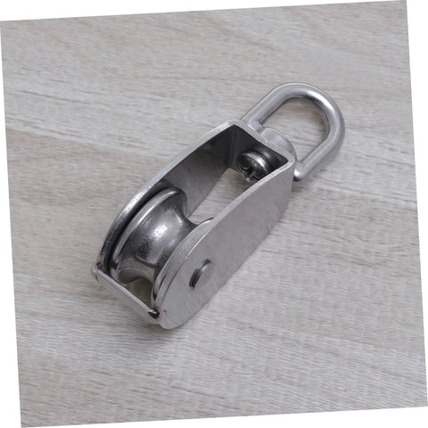 32mm Stainless Steel Single-Sheaved Pulley Roller Swivel Function Heavy Duty Wire Rope Pulley for Lifting Systems