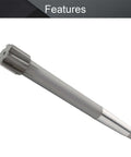 32mm H7 Tungsten Carbide Reamer For Lathe Machines, Chucking Reamer With Taper Shank, shown on a white background