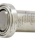 3/4 Inch Ball Bearing with 1/2 diameter integrated 1 Long Axle - VXB Ball Bearings