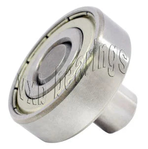 3/4 Inch Ball Bearing with 1/4 diameter integrated 7/8 Long Axle - VXB Ball Bearings