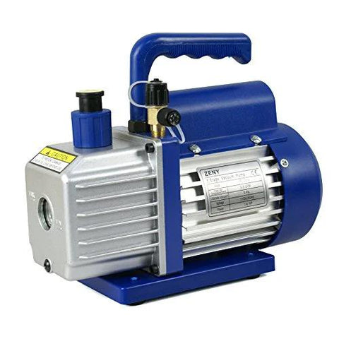 3.5 CFM Single Stage Rotary Vane Vacuum Pump For HVAC Auto AC Refrigerant Recharging With R134a AC Manifold Gauge Set Combo Pro Grade