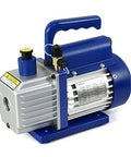 3.5 CFM Single Stage Rotary Vane Vacuum Pump For HVAC Auto AC Refrigerant Recharging With R134a AC Manifold Gauge Set Combo Pro Grade