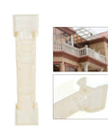 Two 35 Inch Balustrade Molds For DIY Concrete Casting, Roman Column Style, white plastic molds for garden and patio edging