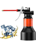 350ml Hand Pump Oiler Can With Straight Spout High Pressure Lubrication Dispenser For Small Engines Industrial Equipment
