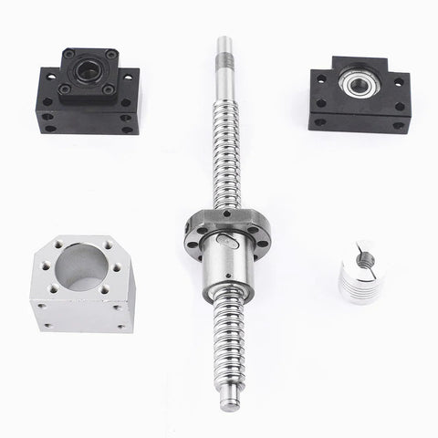 350mm Ball Screw SFU1605 16mm Diameter Lead 5mm With Metal Ball Screw Nut BK12 BF12 End Supports Ball Nut Housings