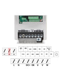 Back view of connection terminal of 4KW H100 Inverter Controller for 3.5KW ER25 Air Cooled Spindle Motor with Ceramic Bearings and Flange