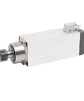 3.5KW ER25 Air Cooled Spindle Motor With Ceramic Bearings, Square Type For CNC Milling Machines, 380V, side view