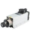 Air Cooled Spindle Motor 3.5kW ER25 With 4 Bearings, 220V/380V Dual Voltage, CNC Milling Spindle with stainless steel body and fan cooling