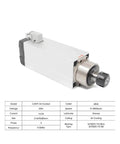 Beefy Air Cooled Spindle With Four Bearings Square Motor Ceramic Ball Bearings 3.5kW ER25 for CNC Machines