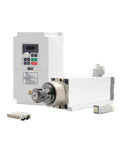 CNC Air Cooled Spindle Motor 3.5KW 220V 380V ER25 With Ceramic Ball Bearings, 18000 RPM, Inverter Included