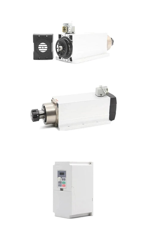 Pro Grade 3.5kW ER25 CNC Spindle Kit with Ceramic Ball Bearings, 0.01mm Collet, 220V VFD, quiet water or air-cooled option