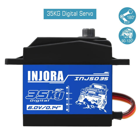 RC Servo 35KG Digital Servo High Torque RC Parts for 1/10 RC Crawler VP VS4-10 SCX10 Pro SCX10 TRX4 D90 front view