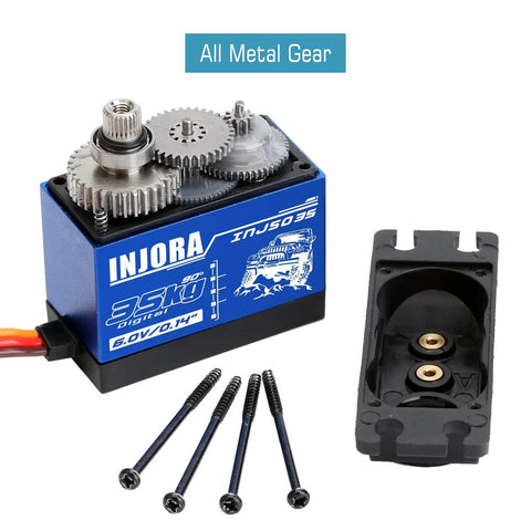RC Servo 35KG Digital Servo High Torque RC Parts with metal gears and screws for 1/10 RC Crawler VP VS4-10 SCX10 Pro SCX10 TRX4 D90.