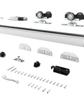 36 Inch Bifold Door Hardware Kit For Two Doors In Aluminum Top Mounted Sliding Barn Door System for Home Use with Parts