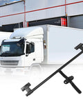 Durable stainless steel 36 inch cam bar lock provides secure, rust resistant protection for trailer doors next to truck