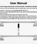 Two Durable 36 Inch Zinc Plated Cam Bar Latches laid flat with a manual for trailers and RV hauler doors, featuring a rubber grip handle.