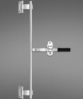 Durable 36 inch zinc plated cam bar lock for cargo trailers delivers secure, easy access with a rubber grip handle