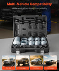 36 Piece Pull And Press Sleeve Kit With Carrying Case for removing and installing bushings and bearings in cars on display