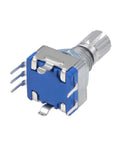 360 Degree Rotary Encoder Code Switch Digital Potentiometer EC11 With Five Pins And 15mm Shaft, 5V Rated, DIY Electronics, Side View